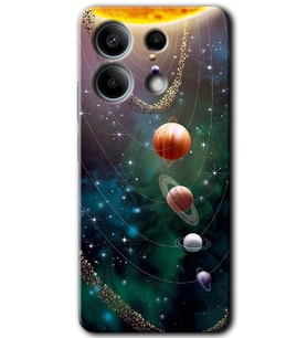 Xiaomi Redmi Note 13 Kılıf HD Desen Baskılı Kılıf - Cosmos