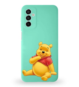 Samsung Galaxy A04s Uyumlu Lansman Kılıf Altı Kapalı İçi Kadife  Winnie-C Tasarımlı  Kapak (Şeffaf)