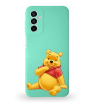 Samsung Galaxy A04s Uyumlu Lansman Kılıf Altı Kapalı İçi Kadife  Winnie-C Tasarımlı  Kapak (Şeffaf)
