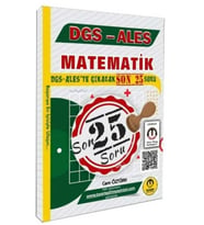 Tasarı DGS ALES Matematik Son 25 Çıkacak Soru Bankası