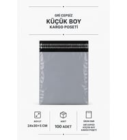 Northcity Gri Cepsiz Kargo Poşeti 24x30+5 Cm 100 Adet – Dayanıklı ve Güvenli E-Ticaret Ambalajı