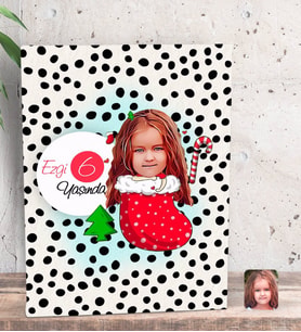BK Gift Kişiye Özel Kız Çocuk Yaş Karikatürlü Dekoratif Mini Kanvas Tablo 15x20cm-14