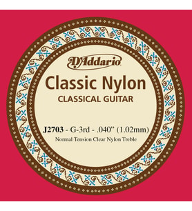 DADDARIO J2703 KLASİK TEK TEL, NAYLON, G-(SOL), NORMAL