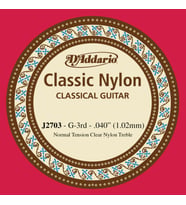DADDARIO J2703 KLASİK TEK TEL, NAYLON, G-(SOL), NORMAL