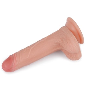 Özel Tasarlanmış Bükülebilen Yumuşak Nature Cock Serisi Özel Çift Katmanlı 18 cm Realistik Penis