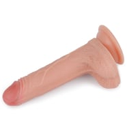 Özel Tasarlanmış Bükülebilen Yumuşak Nature Cock Serisi Özel Çift Katmanlı 18 cm Realistik Penis