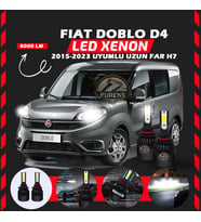 Fiat Doblo D4 2015-2023 Uzun Far Uyumlu Şimşek Etkili Led Xenon Light Series H7