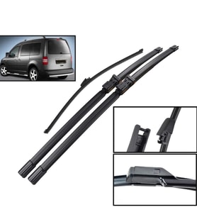 Volkswagen Caddy Ön + Arka Muz Silecek Takımı 2003-2011
