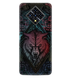INFINIX Zero 8 Kılıf Silikon Desen Wolf 1658
