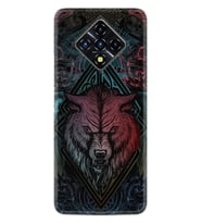 INFINIX Zero 8 Kılıf Silikon Desen Wolf 1658