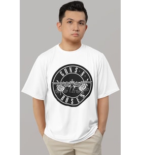 Tasarım Guns 'N Roses Rock Metal Müzik Grubu Baskılı Unisex Oversize Tişört