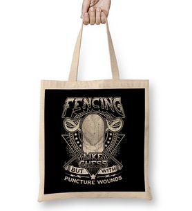 Fencing Like Chess But With Puncture Wounds Bez Çanta Uzun Saplı