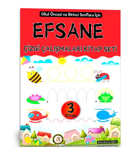 Efsane Çizgi Çalışmaları Kitap Seti (Okul Öncesi ve Birinci Sınıflar İçin)
