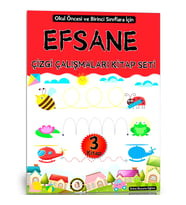 Efsane Çizgi Çalışmaları Kitap Seti (Okul Öncesi ve Birinci Sınıflar İçin)