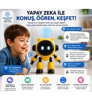 Yapay Zeka Robotu - Konuşan Robot Oyuncak - Wi-Fi Uygulamalı - Çocuklar İçin Eğitici Oyuncak