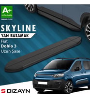 Fiat Doblo 3 Uzun Şase Skyline Siyah Yan Basamak 213 Cm 2023 Üzeri A+ Kalite