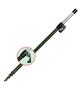 CZ 0925 Tel. Alu Bank Stick 60-100 cm