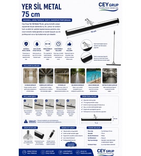 Yer Sil Metal 75 Cm