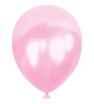 12" Metalik Balon 8 Adet - Açık Pembe