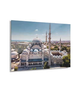 LEYLASER  Süleymaniye Camii İslam Cam Tablo Duvar Dekoru