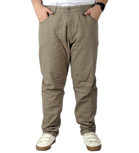 Mode XL Büyük Beden Erkek Gabardin Pantolon 5 Cep Doğa Classic 22920 Bej