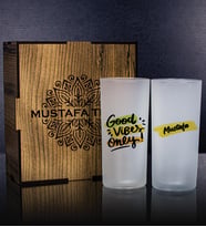 eJOYA Kişiye Özel Kutusunda 2'li Rakı Bardağı Hediye Seti 107149