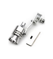 Üniversal Egzoz Islık Aparatı Egzoz Ucu Turbo Sesi Large 29 Mm Krom