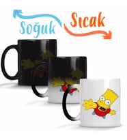 Bart Simpsons Sihirli Kupa Bardak Porselen