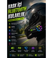 Bluetooth 5.4 İnterkom Hoparlör Suya Dayanıklı 500mAh Batarya FM Radyo Destekli