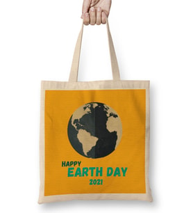 Earth Day Gifts Happy Earth Day 2021 Bez Çanta Uzun Saplı
