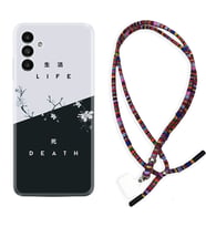 Samsung A23 A31 A32 A50 A51 A52 A53 A70 Kılıf Boyun Asklı Rasta Silikon Life and Death 1339