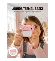 Mey İthalat® Termal Baskılı HD Şipşak Kamera 24MP Çift Lensli 32GB Hafızalı
