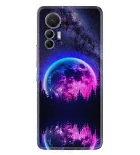 Xiaomi 12 Lite Kılıf Silikon Desen Özel Seri Star Planet 1652