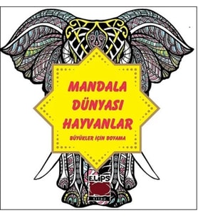 Mandala Dünyası-Hayvanlar (Büyükler İçin Boyama)