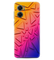 Xiaomi Redmi Note 11E Kılıf Silikon Desen Özel Seri Üçgenler 1635