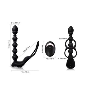 Censan Isıtmalı Penis Halkalı Prostat Vibratör
