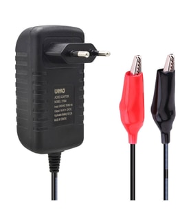 WEKO 14.4 VOLT - 2 AMPER KROKODİL UÇLU KIRMIZI YEŞİL LEDLİ YERLİ ÜRETİM AKÜ ŞARJ CİHAZI (OUT :12V-2A)