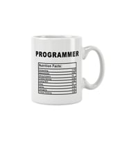 Programmer Nutrition Facts Bilgisayar Programcısı Yazılımcı Baskılı Kupa Bardak
