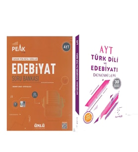 Ünlü Yayıncılık AYT Edebiyat Best Peak Soru ve Karekök Türk Dili Edebiyat Deneme Seti 2 Kitap