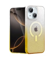 Newface Apple iPhone 14 Pummel Shiny Magsafe Kapak - Gold