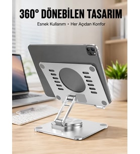 Çift Eksenli Ayarlanabilir Tablet Destek Standı Yeni Nesil
