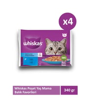 Balık Favorileri Jöleli Kedi Yaş Maması 4X85 gr x 4 Adet