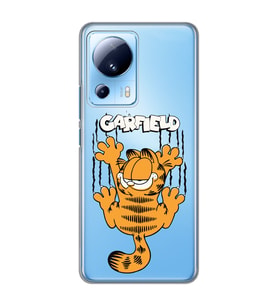 Xiaomi Mi 13 Lite Uyumlu Garfield Desenli Şeffaf Telefon Kılıfı