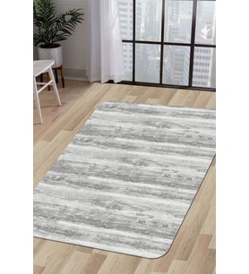 Dijidekor Halı Gri Cool KY7056 Yıkanabilir Saçaksız Kesme İnce Yolluk Kilim Salon Halısı Modelleri