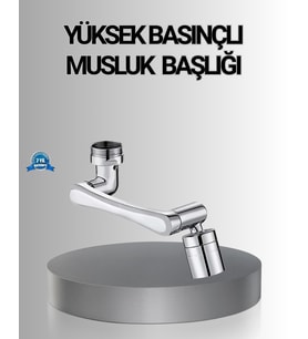 1080° Dönebilen Musluk Başlığı Robotik Kol Havalandırıcı Çok Yönlü Su Yönlendirme