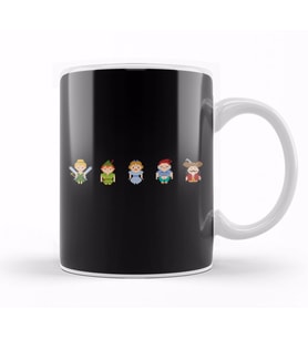 Peter Pan All Pixel Characters Kupa Bardak Porselen