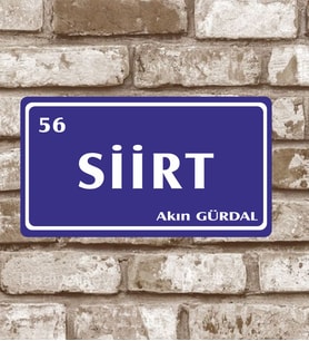 Kişiye Özel Metal Plaka Siirt 56 Retro Poster (29X15)