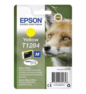 EPSON T1284 SARI KARTUŞ SX125 SX230