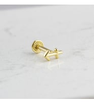 Glorria Altın Yay Burcu Tragus Piercing