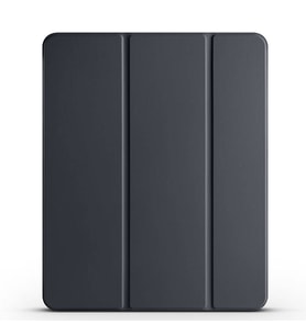 Apple iPad Air 13 2024 Uyumlu Zore Smart Cover Kalem Bölmeli Standlı 1-1 Kılıf (Siyah)
